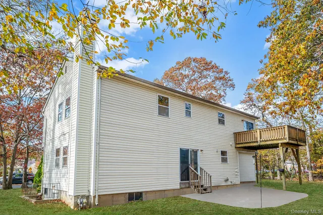 a view of a house with a patio