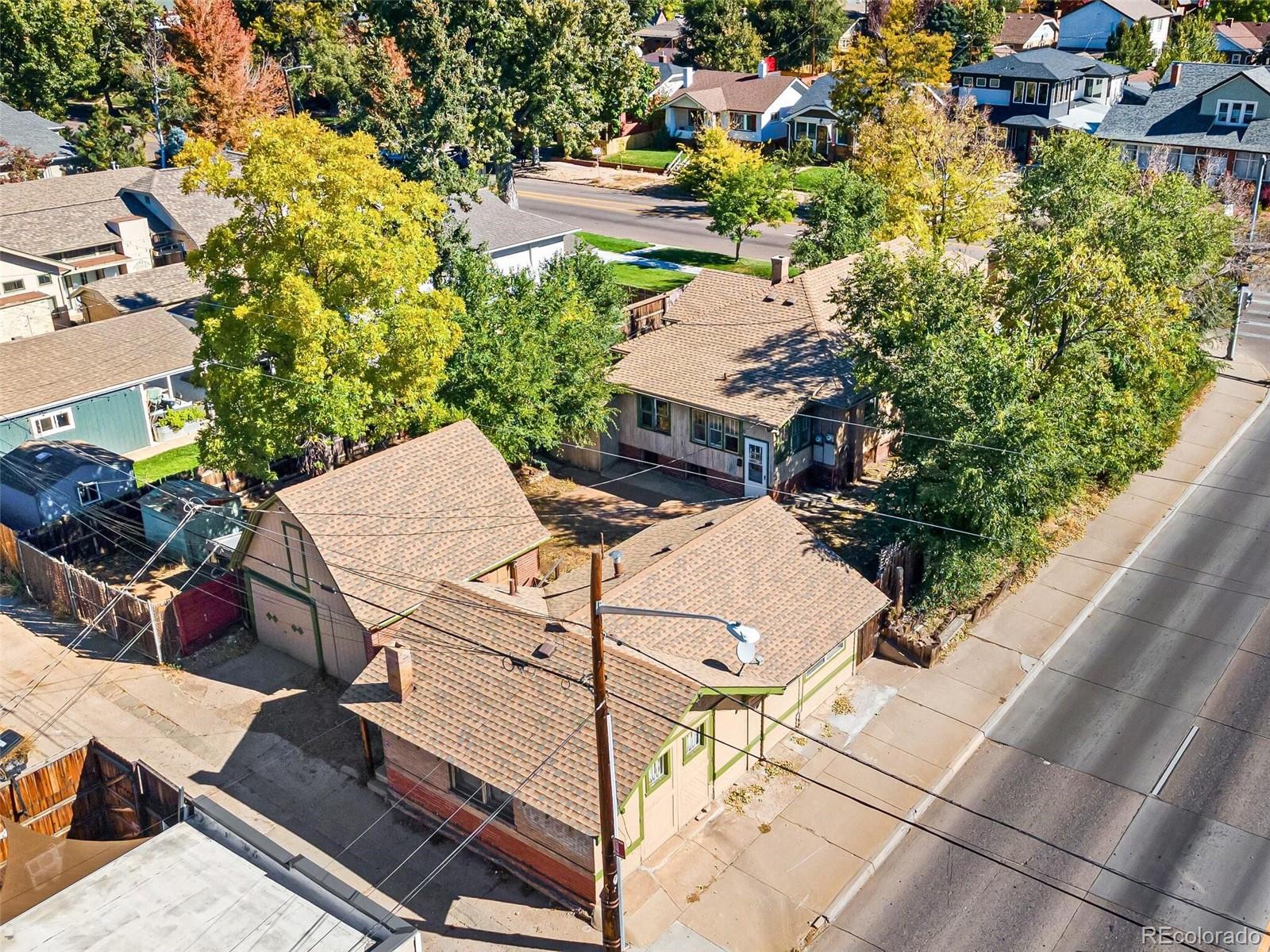 2089 South Logan Street Denver, CO 80210 - Photo 6 of 41 an aerial view of a house with garden space and street view