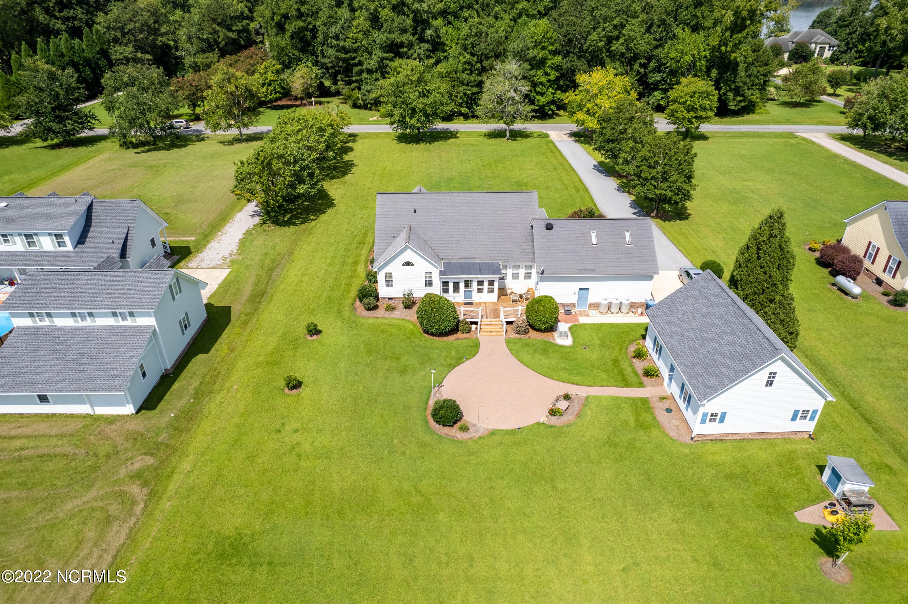 261 Teach's Cove Road Bath, NC 27808 - Photo 40 of 63 Aerial Back of house and property