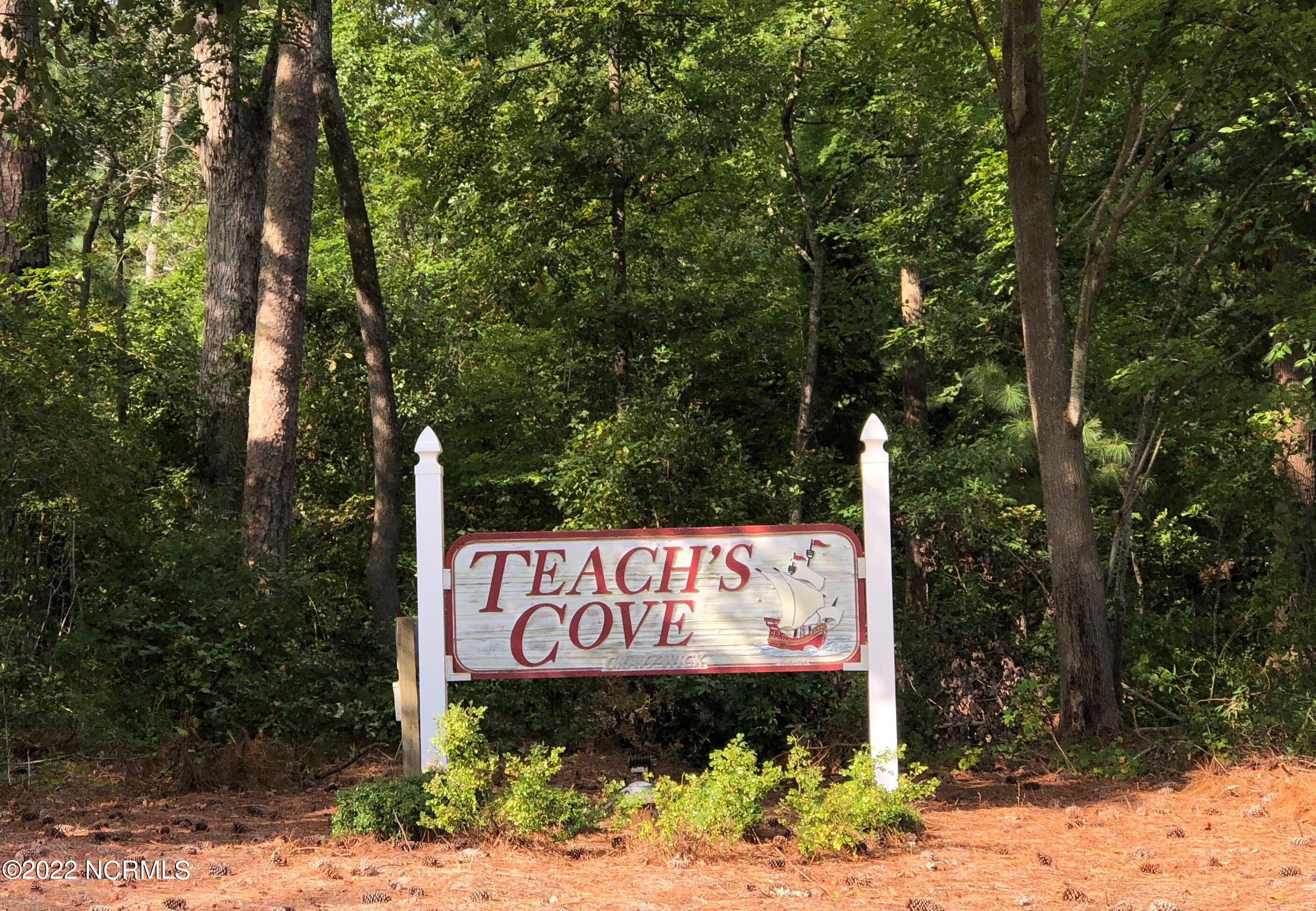 261 Teach's Cove Road Bath, NC 27808 - Photo 55 of 63 Teachs Cove Sign