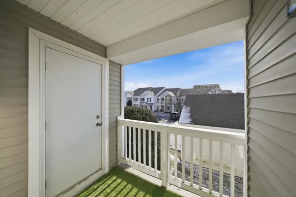 a view of a balcony