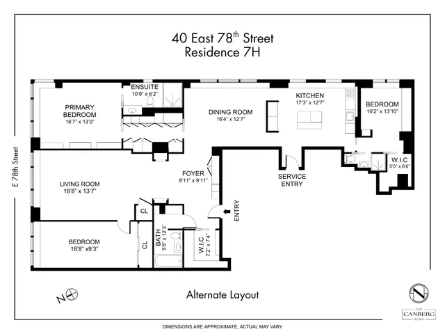 $3,450,000 | 40 East 78th Street, Unit 7H | Upper East Side