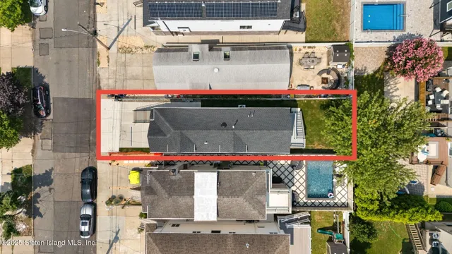 a front view of a building with street