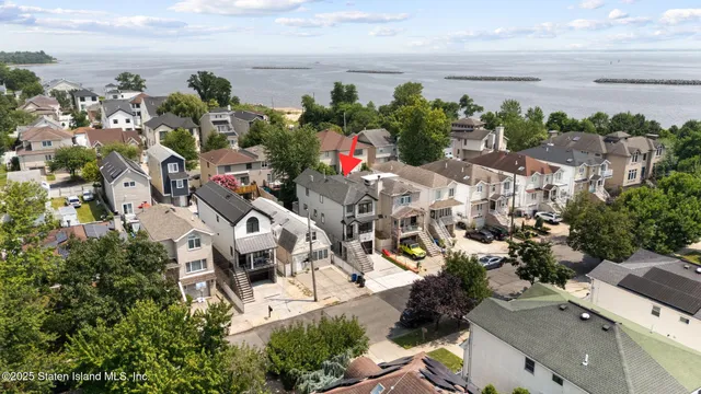 an aerial view of multiple house