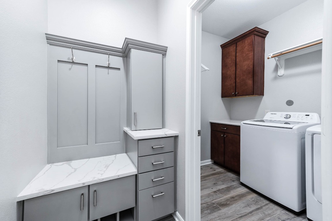 12107 Bayou Junction Road Cypress, TX 77433 - Photo 41 of 45 Great mud room is perfect for removing or putting on shoes. Hooks are available for backpacks or work bags.