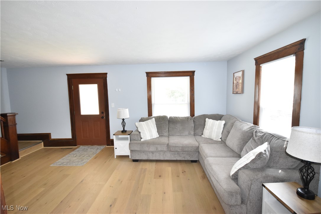 808 West Riddle Avenue Ravenna, OH 44266 - Photo 3 of 28 Living room with light hardwood / wood-style flooring
