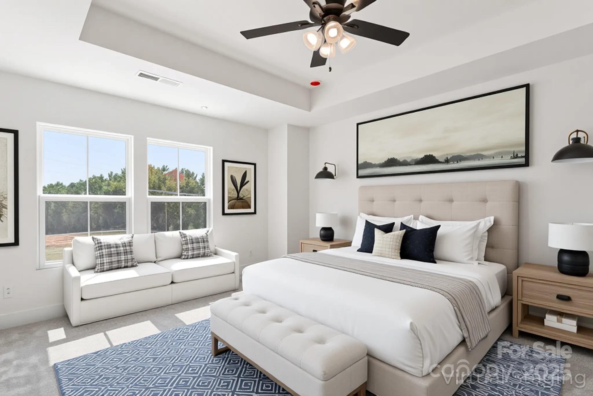 309 Yaupon Court, Unit 17 Fort Mill, SC 29708 - Photo 7 of 43 a bedroom with a large white bed and a large window