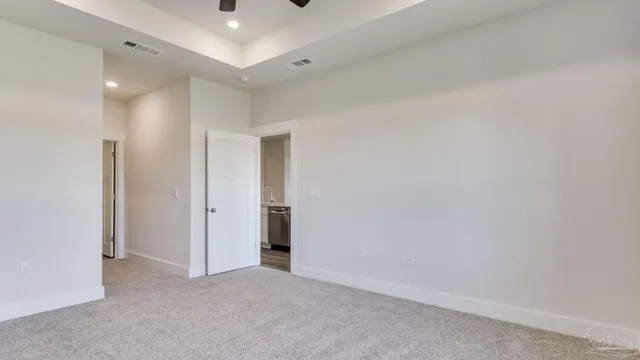 a view of an empty room