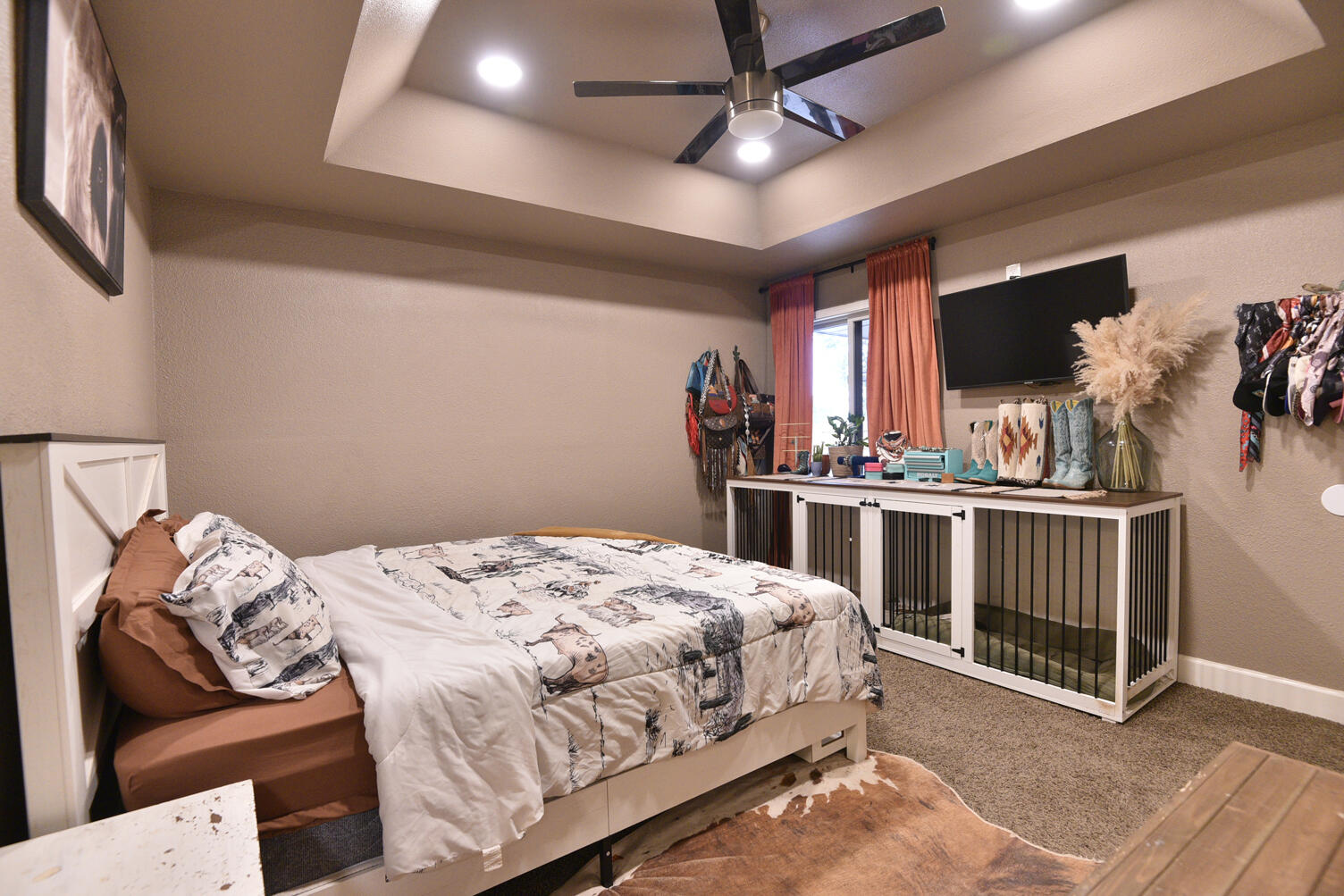 5202 93rd Street Lubbock, TX 79424 - Photo 16 of 28 a bedroom with a bed and a walk in closet