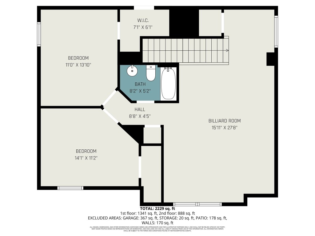 7011 Edwanna Lane Spring, TX 77389 - Photo 27 of 27 Upstairs Layout