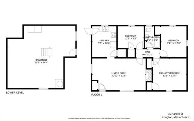 $749,900 | 30 Harbell Street, Lexington, MA 02421