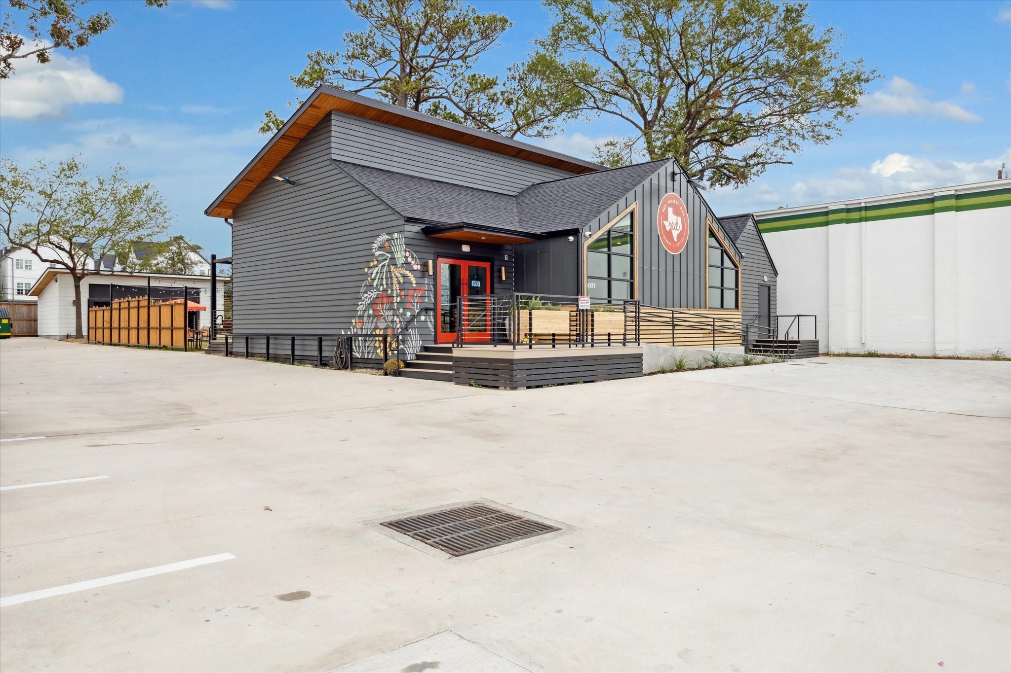 1510 Chantilly Lane Houston, TX 77018 - Photo 46 of 50 Red Dessert Dive is a vibrant bakery and coffee shop known for its creative, handcrafted treats and warm atmosphere. This local gem combines indulgence and artistry, offering a menu of unique desserts like their famous red velvet brownies, gooey butter bars, and seasonal confections that delight taste buds and spark joy. With its inviting vibe, cozy seating, and a menu that caters to sweet cravings and specialty dietary needs, Red Dessert Dive is a must-visit spot.