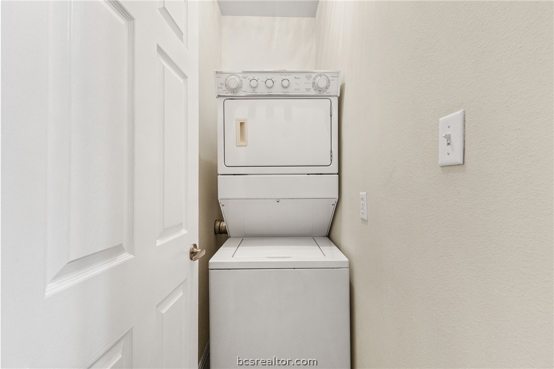 1001 Krenek Tap Road, Unit 1306 College Station, TX 77840 - Photo 19 of 22 a utility room with dryer and washer