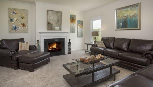 213 West Country Barn Road Houston, PA 15342 - Photo 4 of 17 family room with fireplace (stock photo)