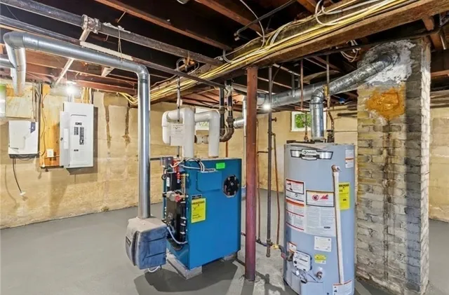 a view of storage and utility room