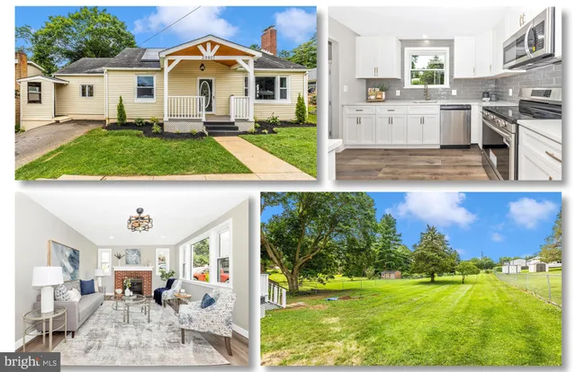 a view of a house with backyard