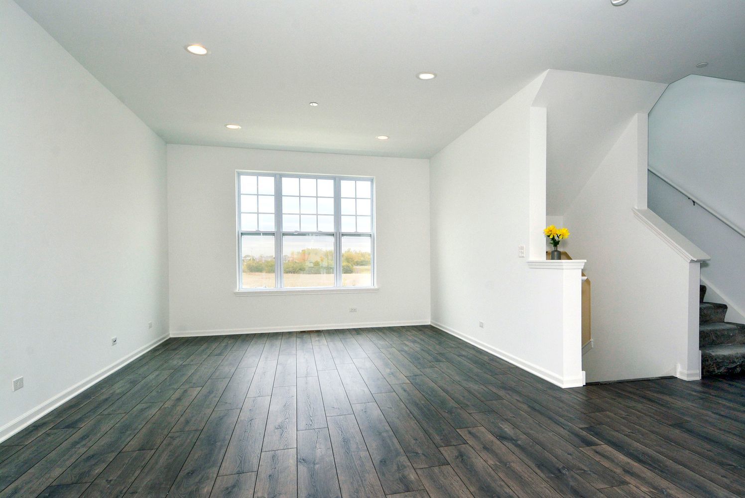 202 Timberleaf Circle Roselle, IL 60172 - Photo 2 of 14 an empty room with wooden floor and windows
