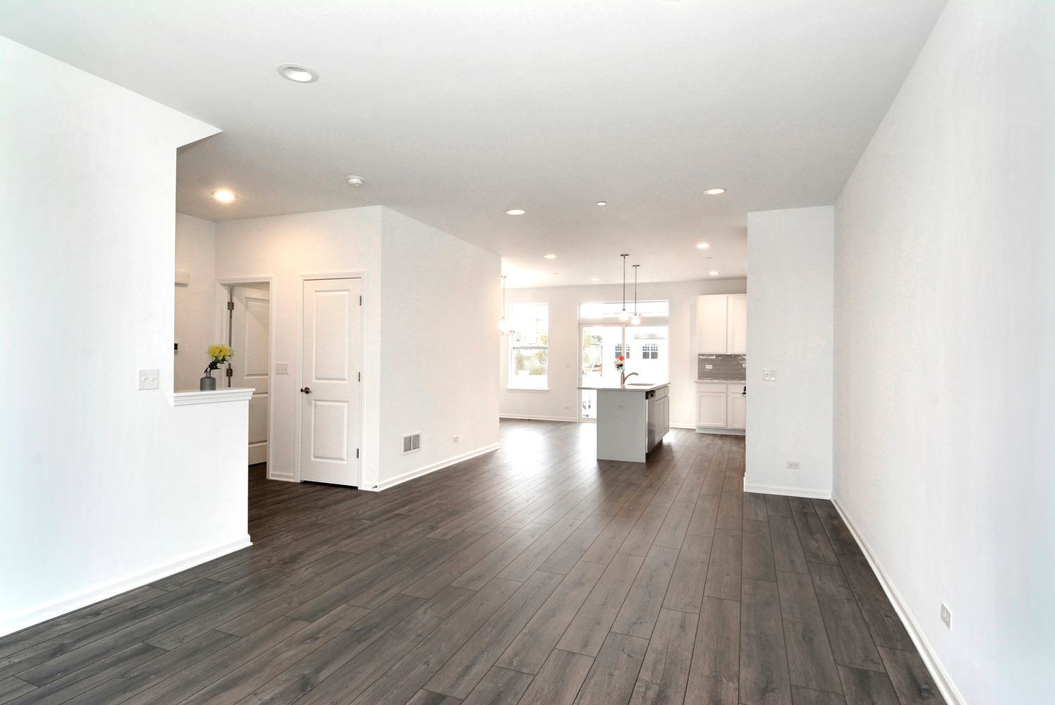 202 Timberleaf Circle Roselle, IL 60172 - Photo 3 of 14 a view of a kitchen with wooden floor