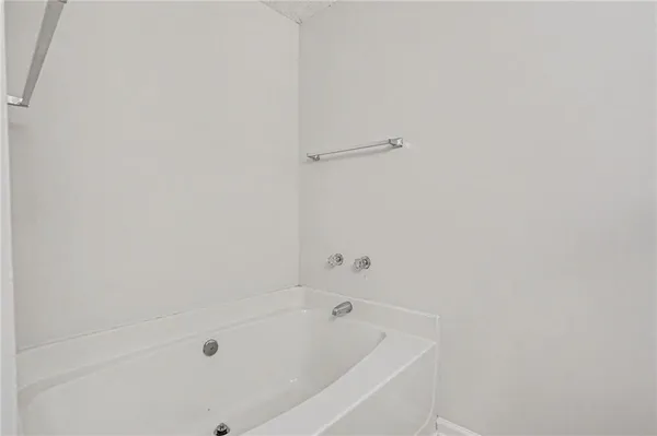 a bathroom with a tub