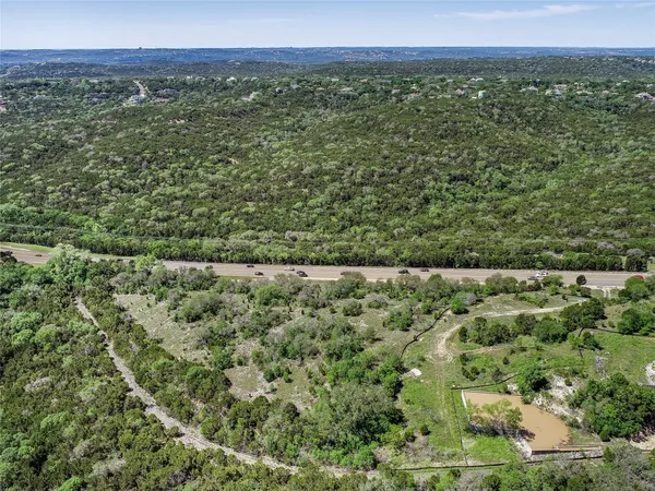 a view of a lush green field