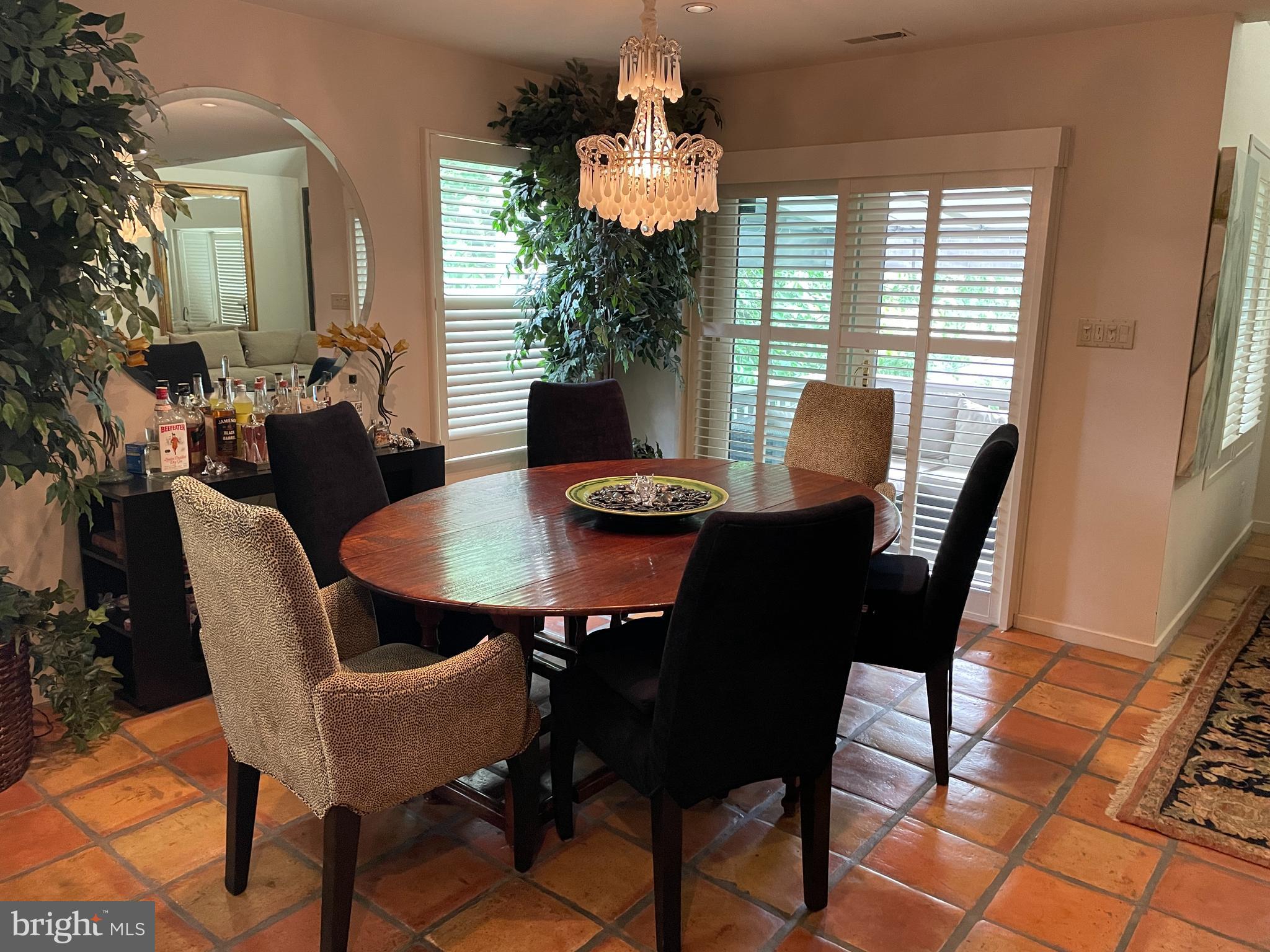 232 Church Road, Unit 1C Ardmore, PA 19003 - Photo 14 of 42 Dining Area and Slider to Covered Porch