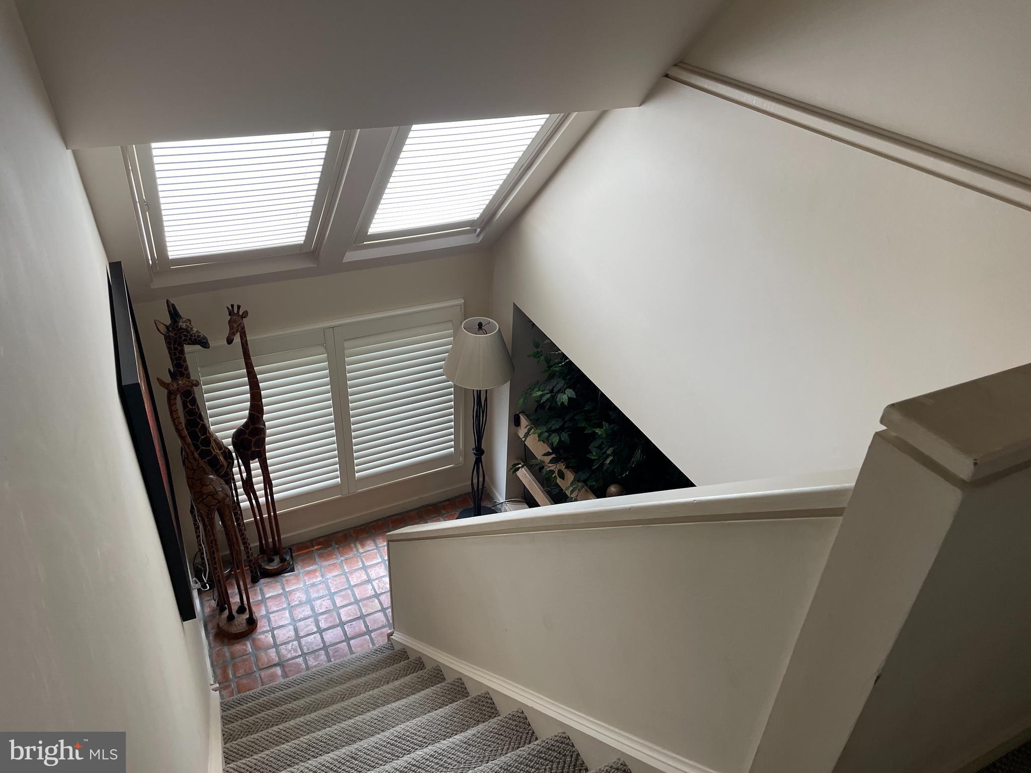 232 Church Road, Unit 1C Ardmore, PA 19003 - Photo 25 of 42 Stairwell View From 2nd Floor w Skylights