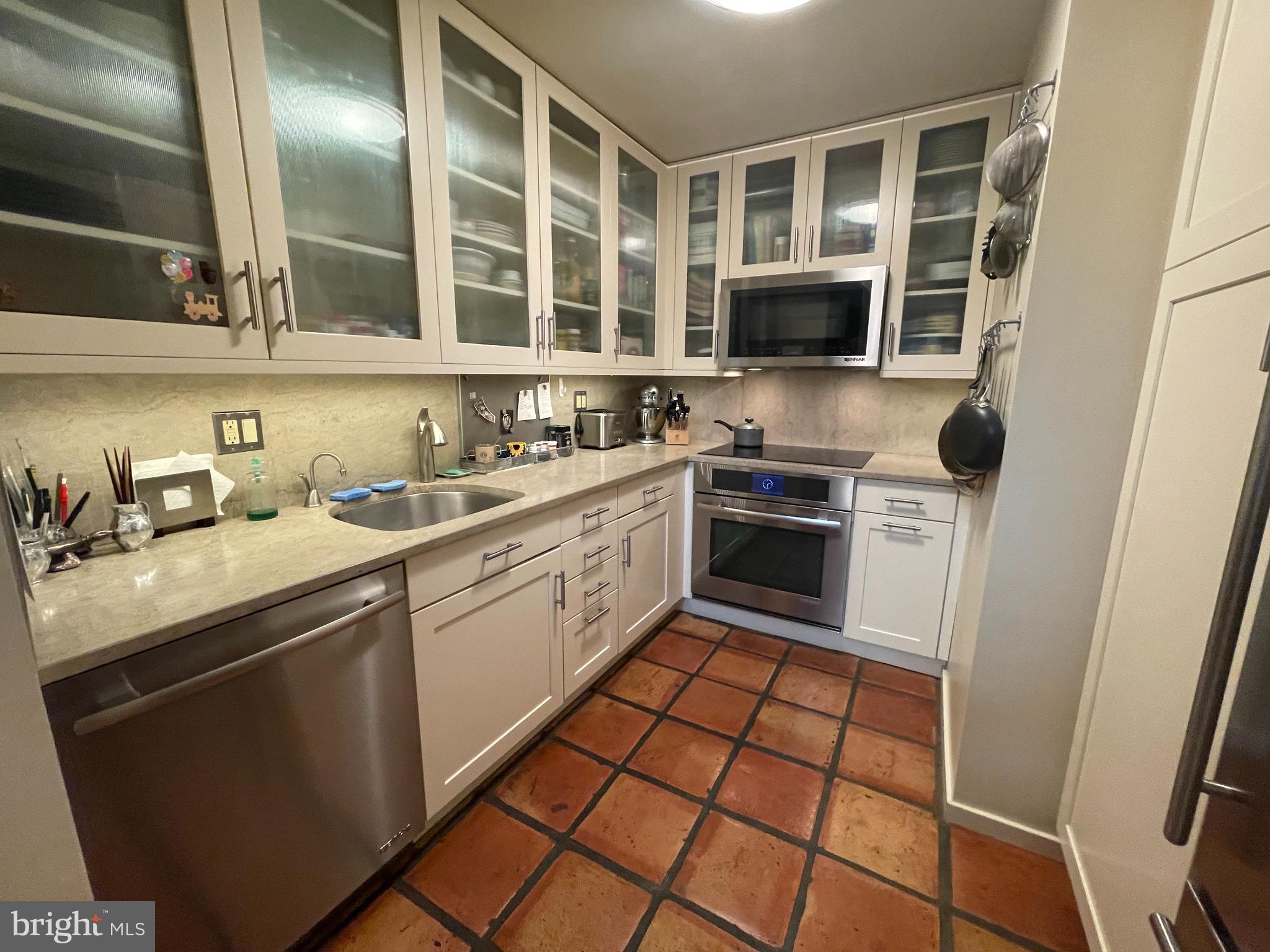232 Church Road, Unit 1C Ardmore, PA 19003 - Photo 4 of 42 Gourmet Kitchen,Tile Flooring & Display Cabinetry
