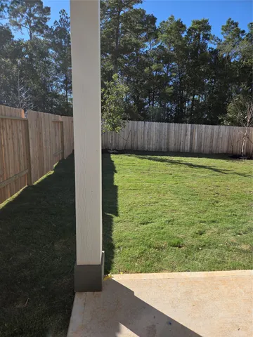 a backyard of a house