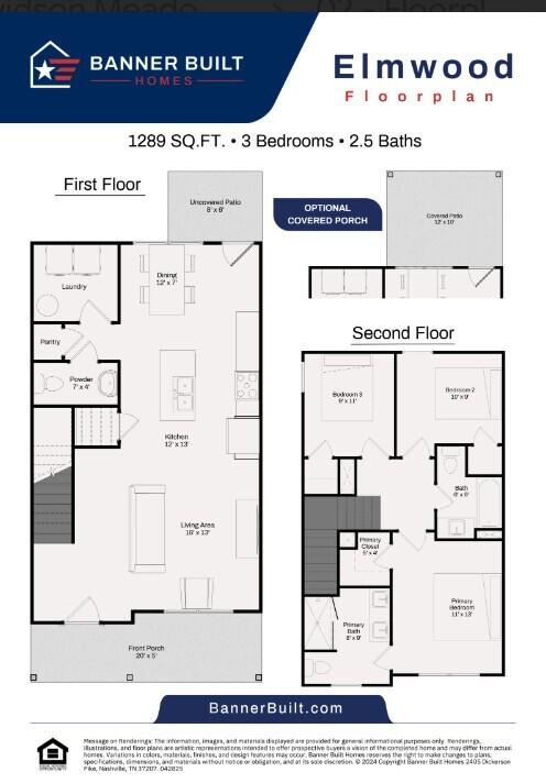 7630 Nightingale Court, Unit 59 Chattanooga, TN 37421 - Photo 20 of 20 Elmwood floor plan