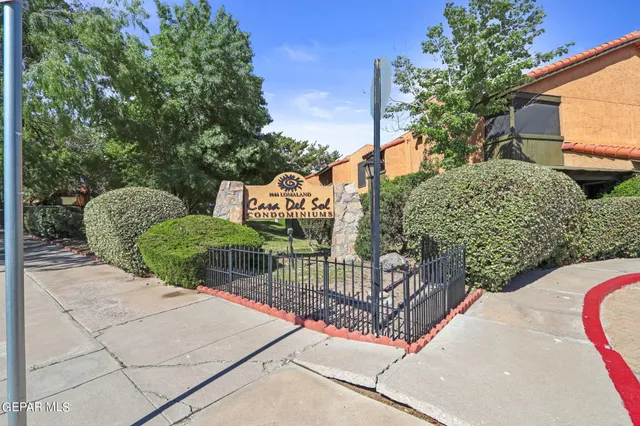 a view of a bench in a yard