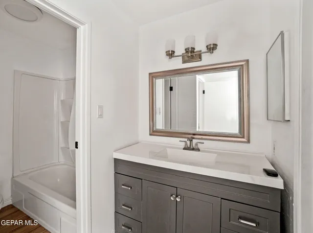 a view of an empty room