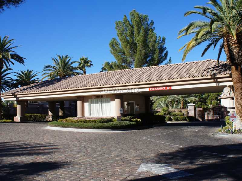 2050 West Warm Springs Road, Unit 3921 Henderson, NV 89014 - Photo 8 of 12 Property Photo. 24 hour guard gated entrance to Resort Villas