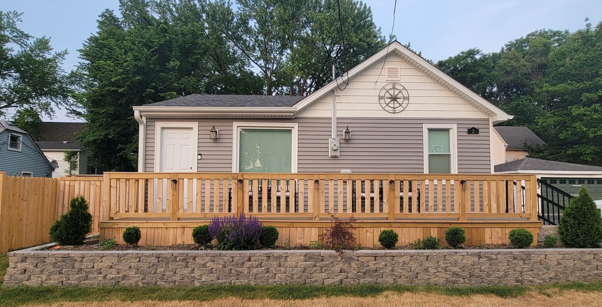 3 North Maple Avenue Fox Lake, IL 60020 - Photo 2 of 24 a view of a house with a yard deck and a garden