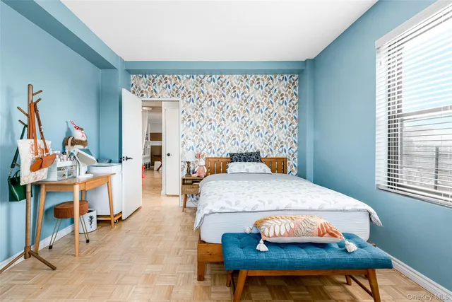 a room with furniture and a window