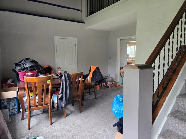 a kitchen with a cabinets and appliances