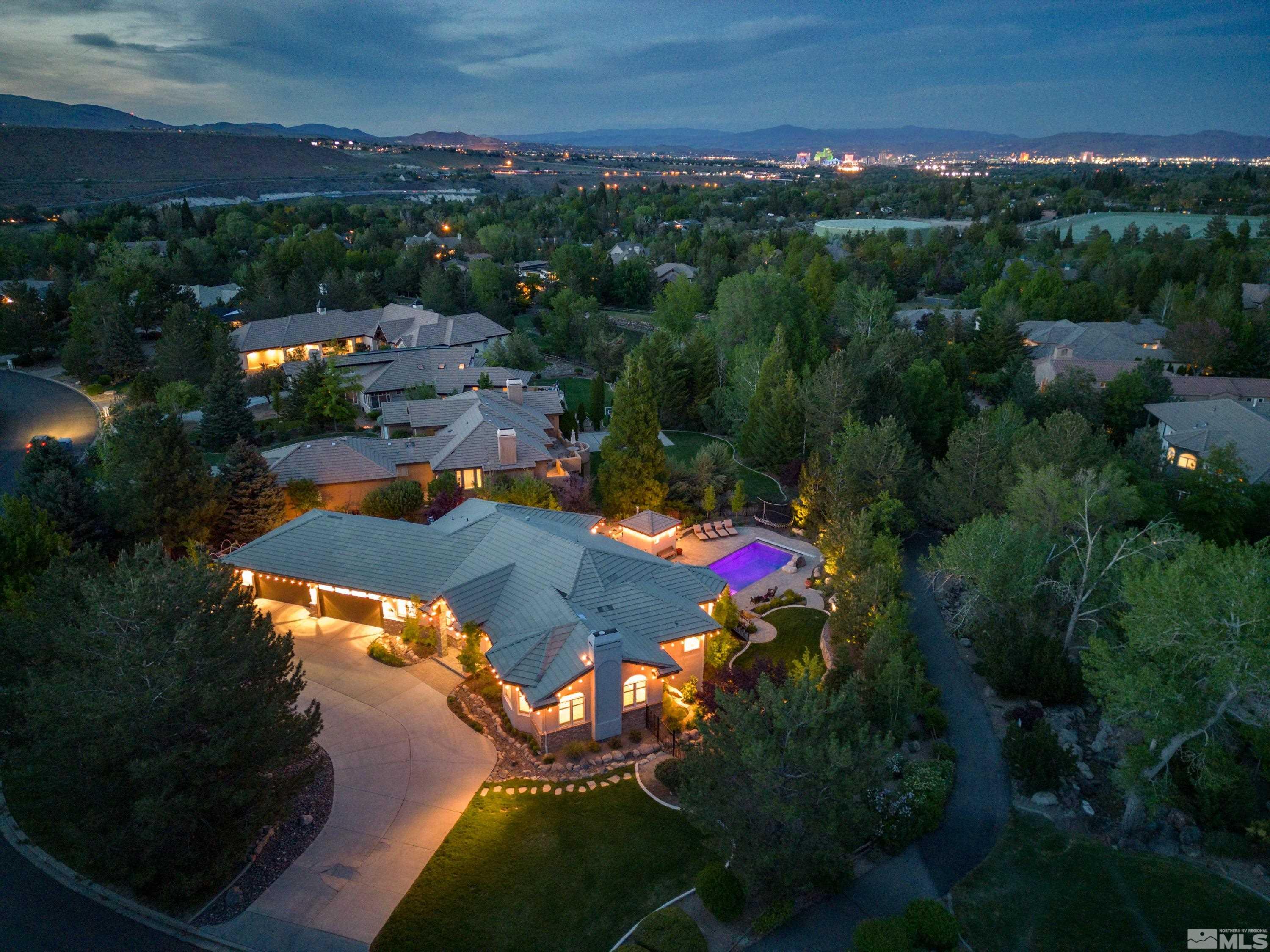 4300 Juniper Trail Reno, NV 89519 - Photo 12 of 39 an aerial view of a houses with a swimming pool