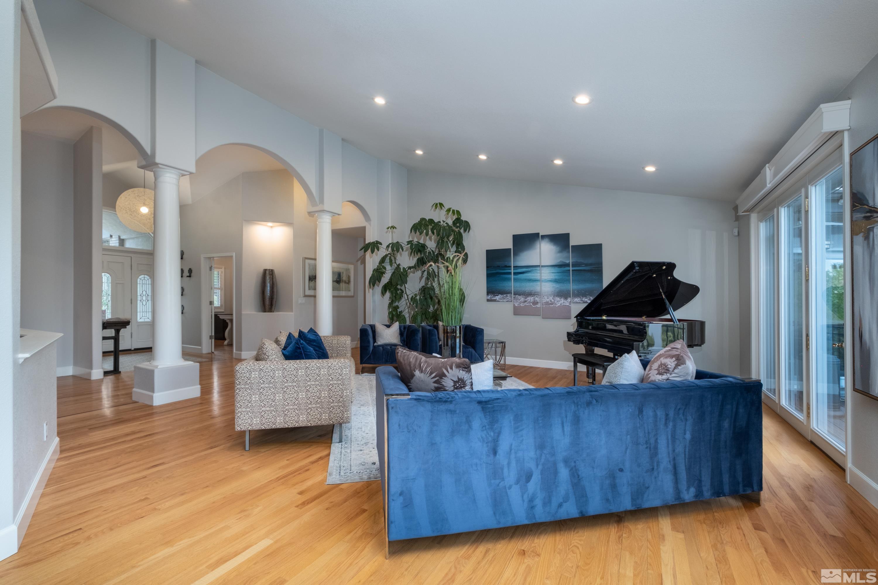 4300 Juniper Trail Reno, NV 89519 - Photo 16 of 39 a living room with furniture and a wooden floor
