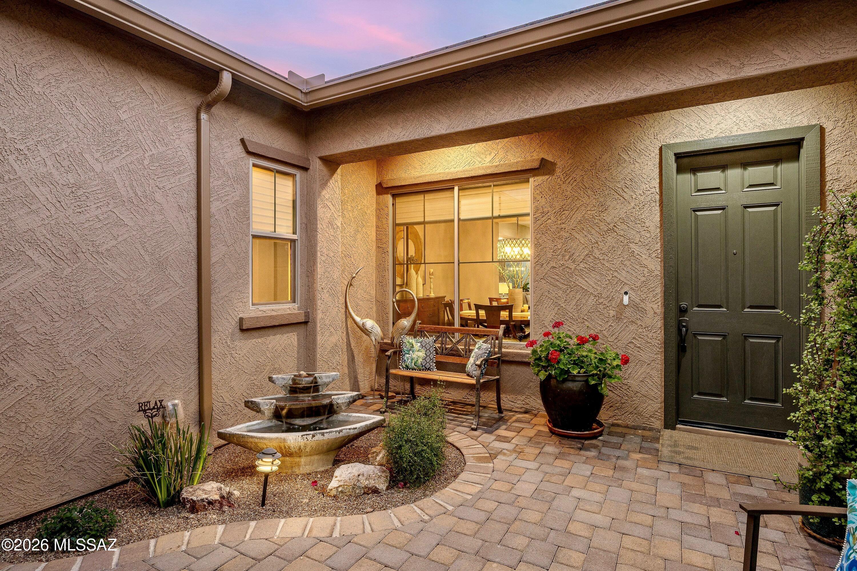 8489 North Lone Ranger Road Tucson, AZ 85743 - Photo 9 of 50 Charming and serene courtyard.