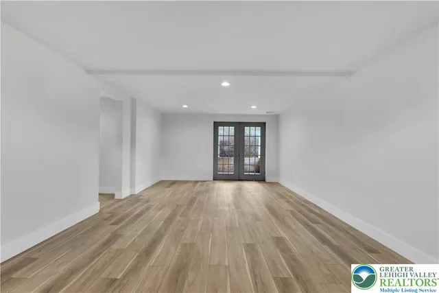 a view of an empty room