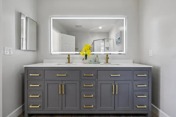 a view of a house with a backyard and porch