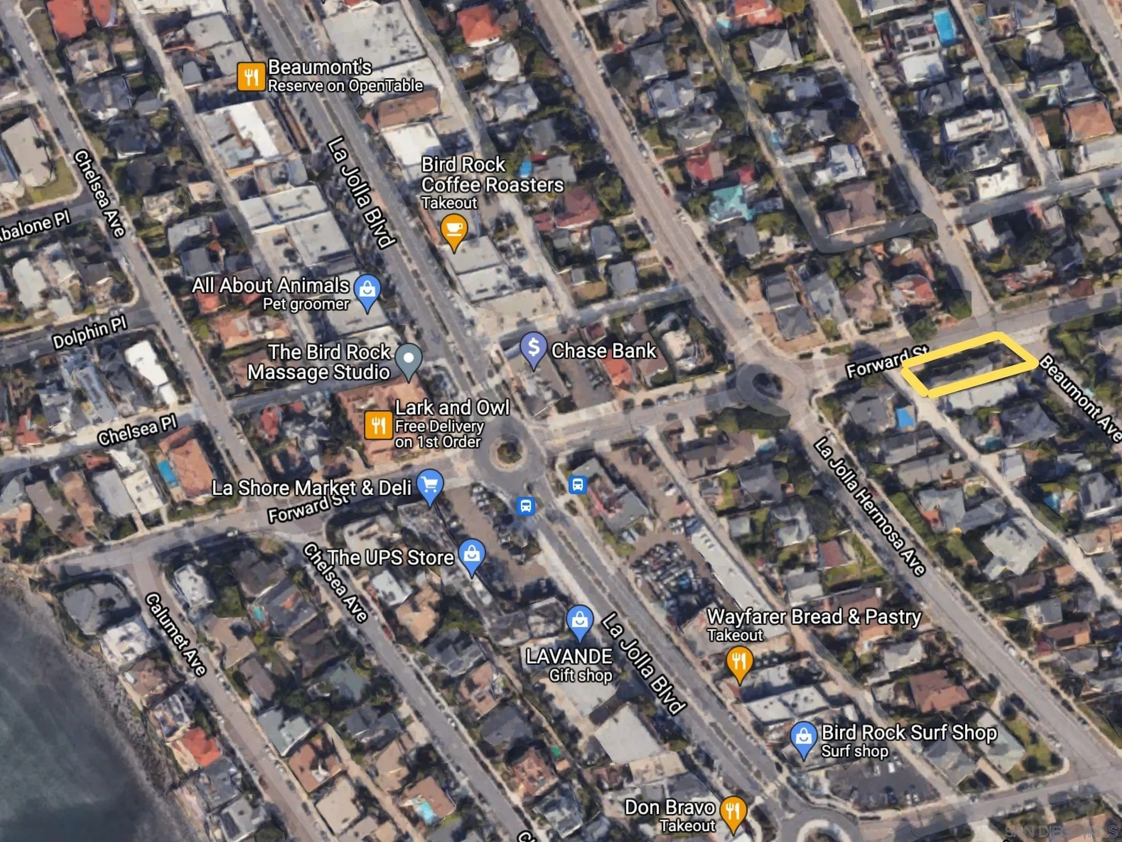 527 Forward Street La Jolla, CA 92037 - Photo 42 of 42 an aerial view of a city