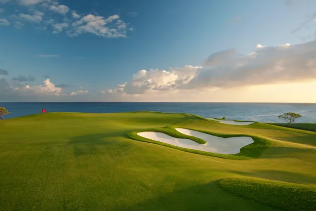 a view of an ocean and beach