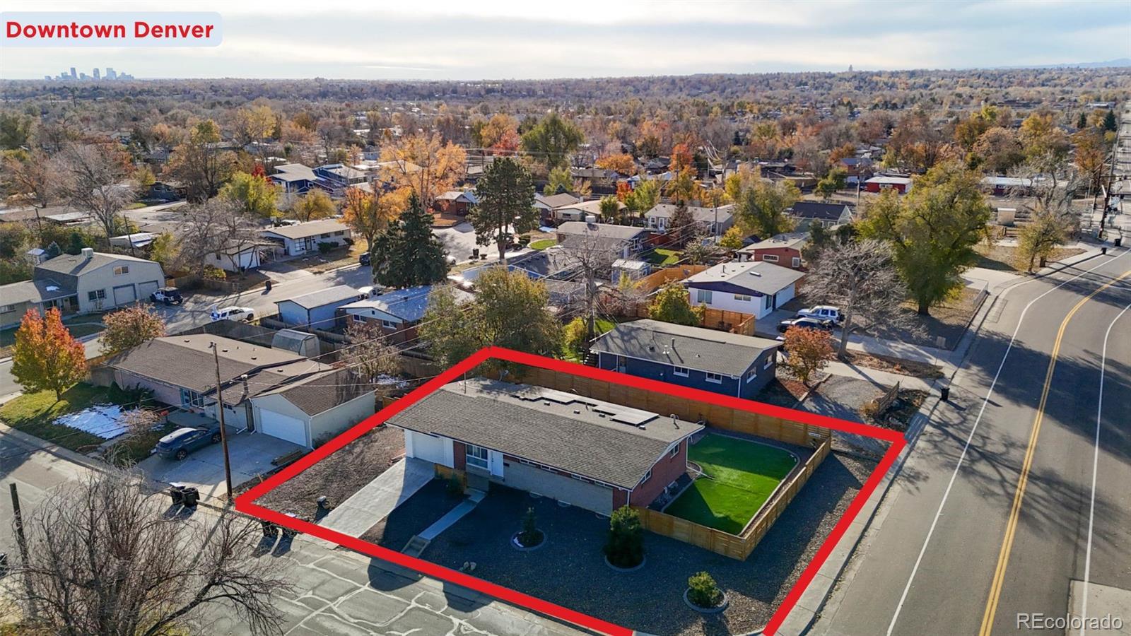 9420 Ridge Road Arvada, CO 80002 - Photo 27 of 31 an aerial view of a houses with a city street