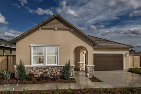 a front view of a house