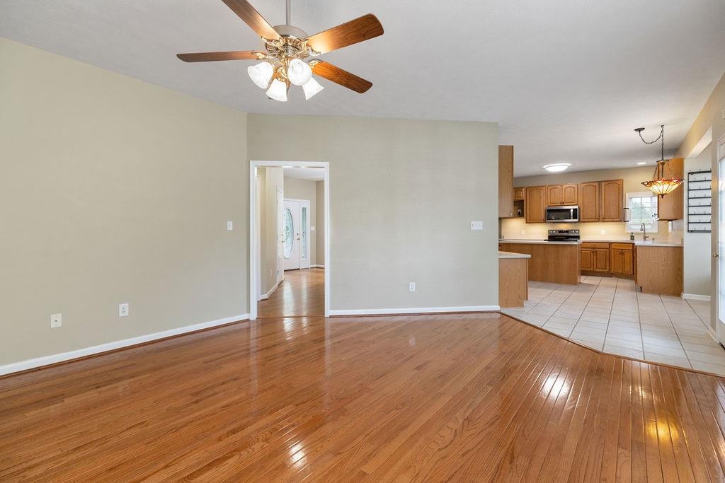 30 Sir Robin Road Waynesboro, VA 22980 - Photo 23 of 62 a view of a kitchen with wooden floor and a kitchen
