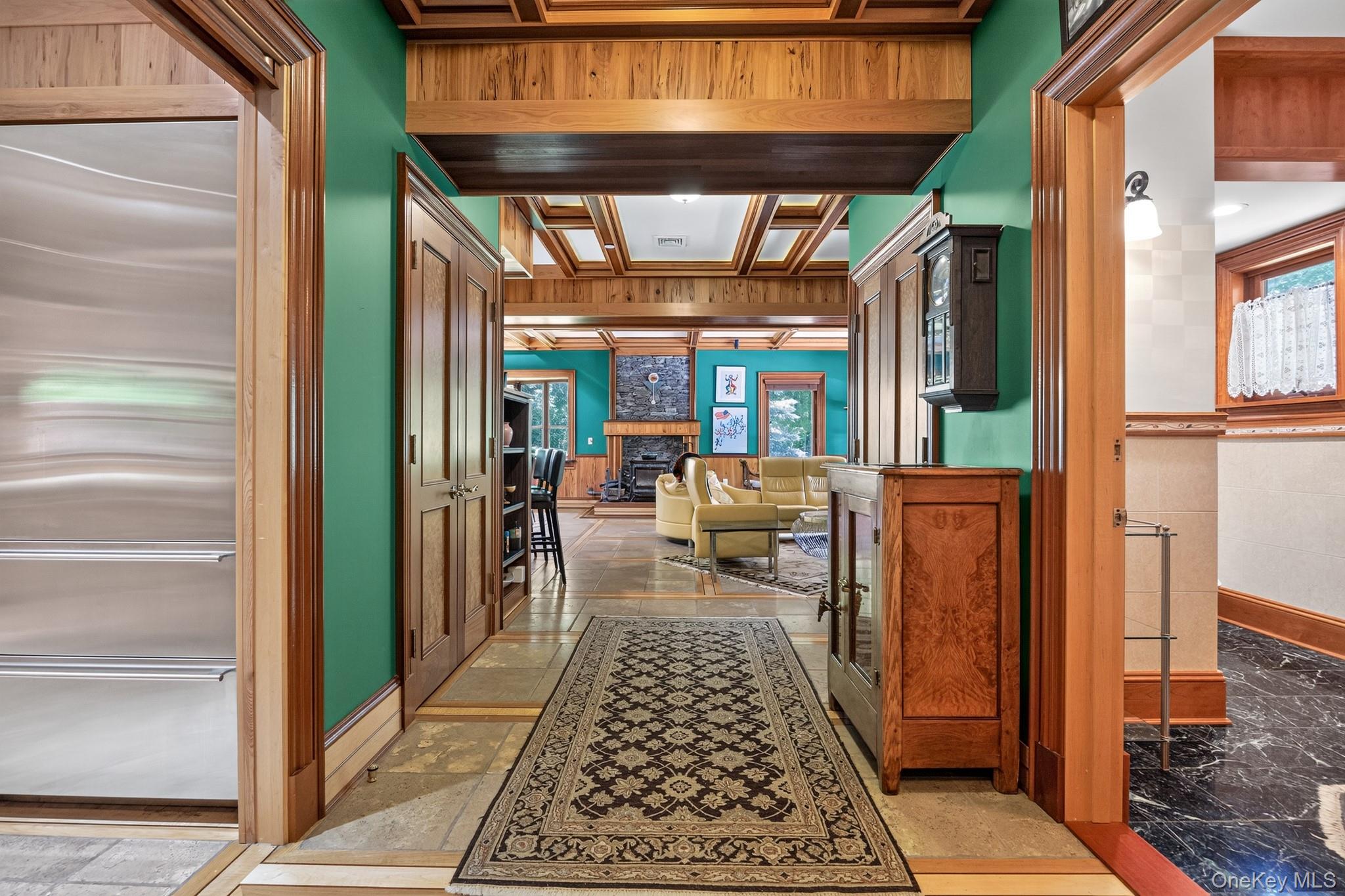 23 Inningwood Road Ossining, NY 10562 - Photo 38 of 50 Interior hallway with wood-finish trim and architectural ceiling details