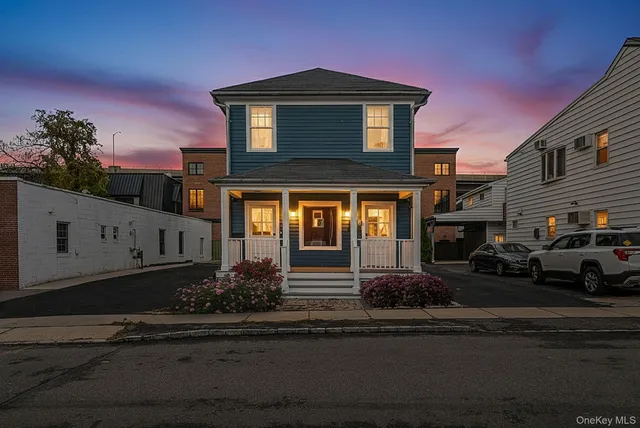 a front view of a house