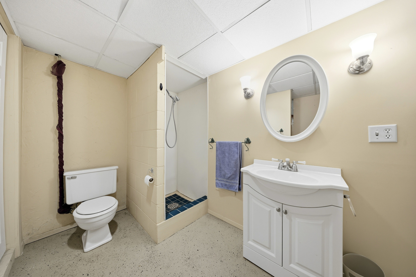 1360 Florence Drive Sycamore, IL 60178 - Photo 43 of 48 a bathroom with a toilet sink and mirror