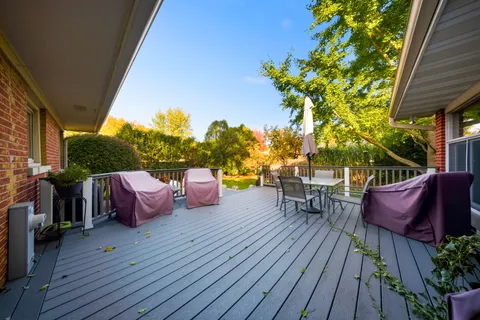 a outdoor space with furniture