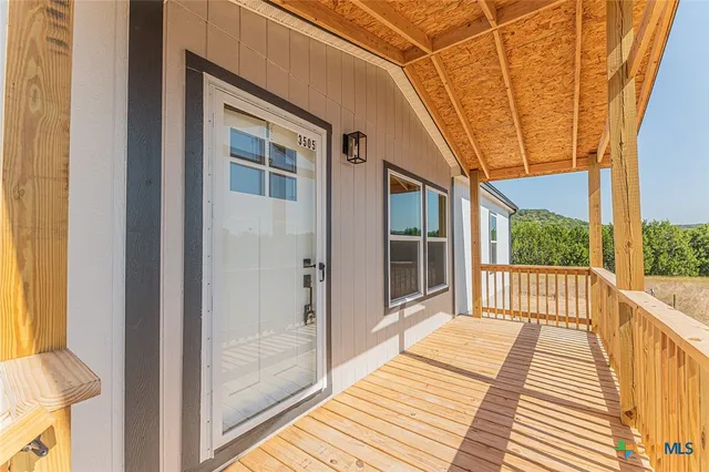 a view of a house with a balcony